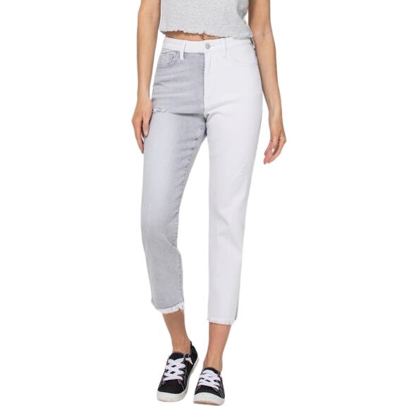 NWt Flying Monkey Invincible - Super High Rise Stretch Boyfriend Jeans 25 - Picture 1 of 14